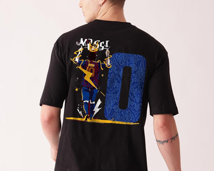 Starton Apparel Unisex Cotton Football Graphic Print Oversized Fit