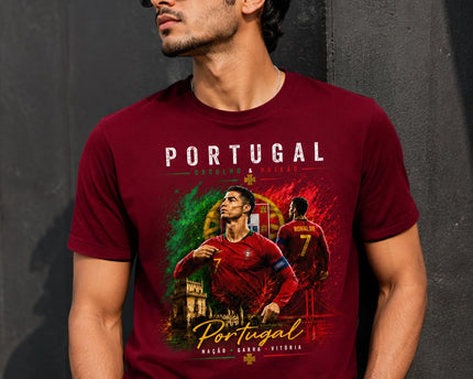 Tumee Portugal Ronaldo 7 Graphic Print Men's T-Shirt