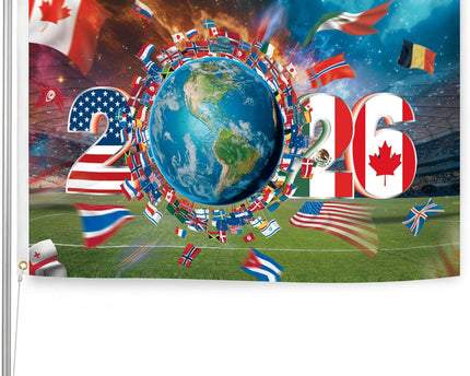 World Cup Flag 2026 Multiple Flags Design Flags Banner, Gifts Yard Sign Garden Outdoor Flag