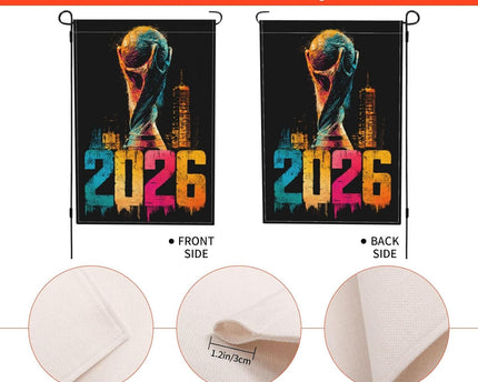 2026 Soccer Cup Garden Flag,Yard Banner,Outdoor Decorative Flag