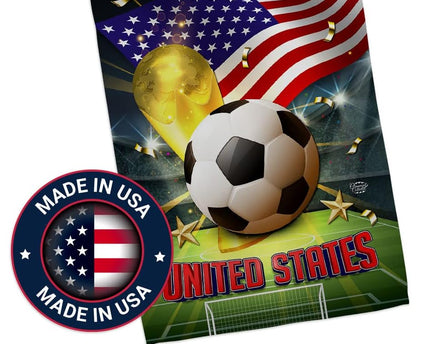 Ornament Collection World Cup United States Garden Flag, Made in USA