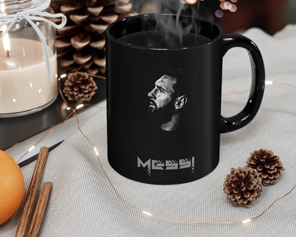 Messi Printed Black Ceramic Coffee Mug