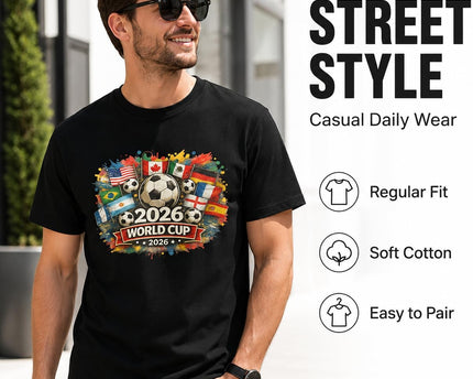 2026 Retro Soccer Shirt, Soccer Tournament Gift Tee,Footbal
