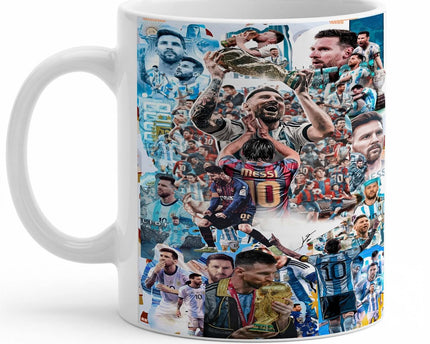 Lionel Messi World Cup Champions Collage Coffee Mug Printed Cup