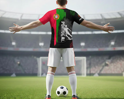 Pyconvia Men's Soccer Jersey Short-Sleeved Sports Training Shirt Breathable Athletic Casual T-Shirt Fan's Soccer Jersey