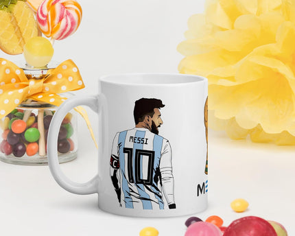 Messi - Football Sports Theme Ceramic Coffee and Printed Mug Ideal