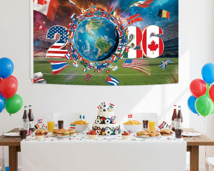 World Cup Flag 2026 Multiple Flags Design Flags Banner, Gifts Yard Sign Garden Outdoor Flag