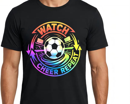 Men's Soccer Graphic T-Shirt, Cotton Short Sleeve Tee, Various Football Goal & 2026 Designs