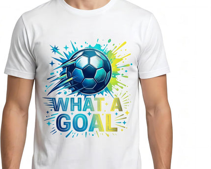 Men's Soccer Graphic T-Shirt, Cotton Short Sleeve Tee, Various Football Goal & 2026 Designs
