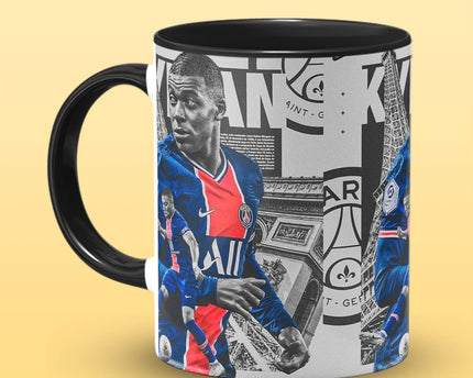 Kylian Mbappe Football Coffee Mug , Footballer Printed Coffee Mugs