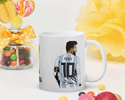 Messi - Football Sports Theme Ceramic Coffee and Printed Mug Ideal
