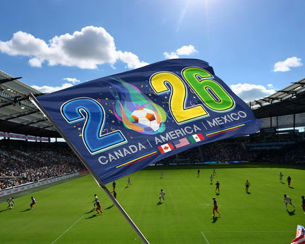 American Canada Mexico Host Country Football Supporters Banner World Cup Flag 2026
