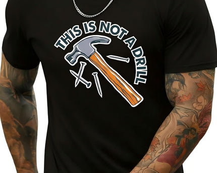 Round Neck Graphic Tees for Men Summer Fall Short Sleeve T-Shirt Basis Tops Blouse
