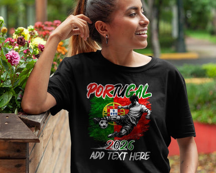 Unisex Football World 2026 Cup T-Shirt, Custom Name Flag Shirt for Men Women Fans, Fans Team Soccer Football Tee