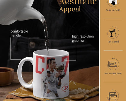 Cristiano Ronaldo Printed Ceramic Mug