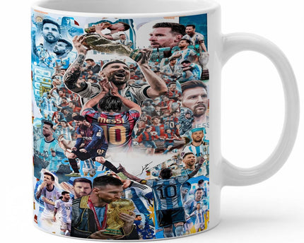 Lionel Messi World Cup Champions Collage Coffee Mug Printed Cup