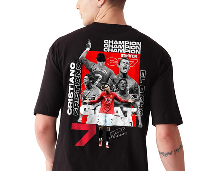 Starton Apparel Unisex Cotton Football Graphic Print Oversized Fit