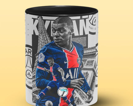 Kylian Mbappe Football Coffee Mug , Footballer Printed Coffee Mugs