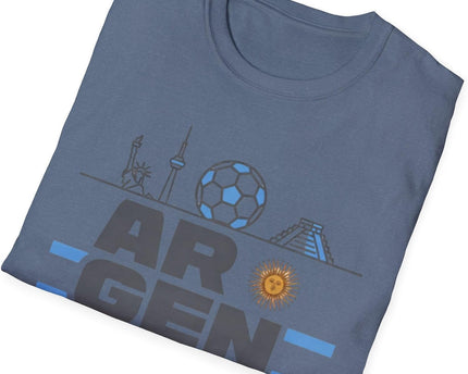 Argentina 2026 Soccer T-Shirt | Football Argentina Tee Heather Indigo