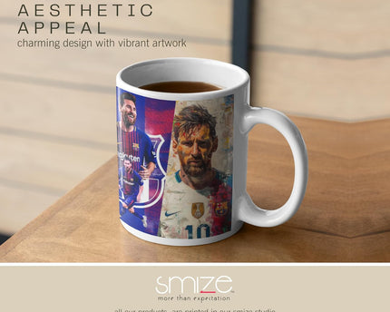 Lionel Messi Art Printed Ceramic Coffee Mug