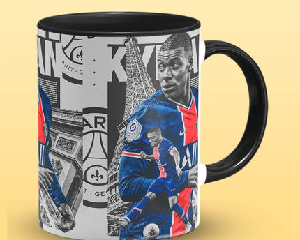 Kylian Mbappe Football Coffee Mug , Footballer Printed Coffee Mugs