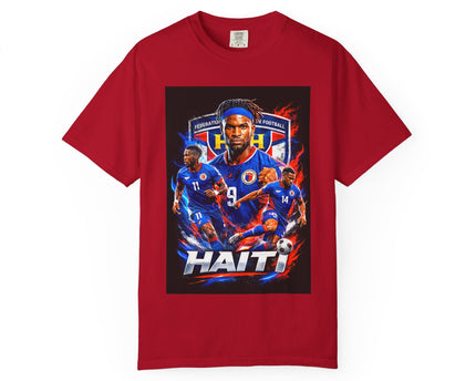 Haiti Soccer Players T-shirt, 2026 World Cup Back Graphic, Haiti Flag