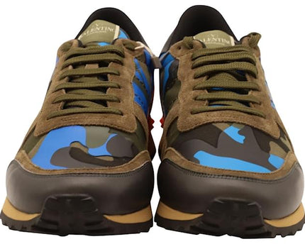 Men's Valentino Camo Rock Runners Multicolor Sneakers