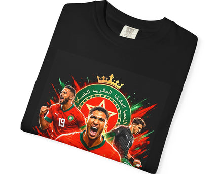 Morocco Football Players T-shirt, 2026 World Cup Soccer Tee, Morocco Flag