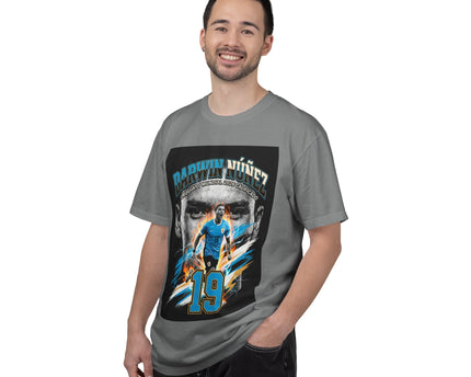 Darwin Nunez 19 Soccer Player T-Shirt, 2026 World Cup Tee, Uruguay Flag