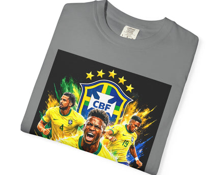 Brazil Soccer Players T-Shirt, 2026 World Cup Back Design, Brasil Flag