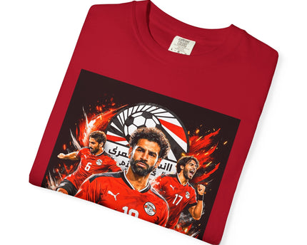 Egypt Football Players T-shirt, 2026 World Cup Back Trophy Design, Egypt Flag