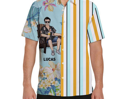 Cool Man Summer Hawaii Cool Customization - Summer Hawaiian shirt - Personalized Customized Hawaiian shirt