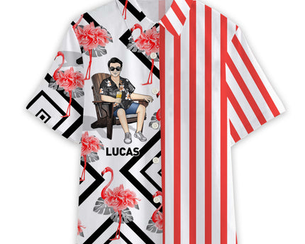 Cool Man Summer Hawaii Cool Customization- Personalized Customized Hawaiian shirt - Summer Hawaiian shirt
