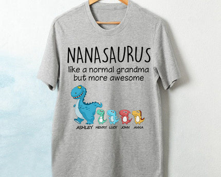 Grandmasaurus And Kids Personalized Shirt