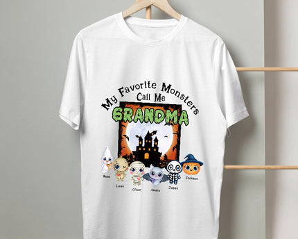 My Favorite Monsters Call Me - Halloween T-shirt - Gift For Friend- Customized T-shirt Happy Halloween
