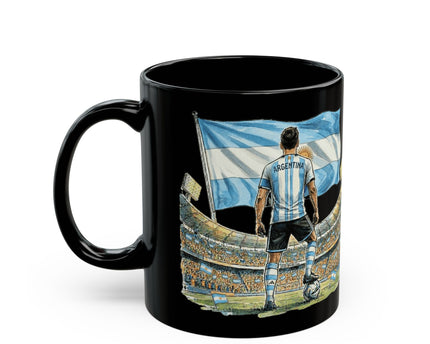 Argentina World Cup 2026 Mug ,  Black Ceramic Coffee Mug, Gift for dad