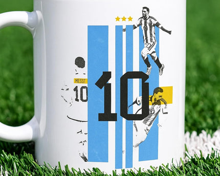 Messi Football Themed Ceramic Mug , Microwave Safe & Premium Mugs