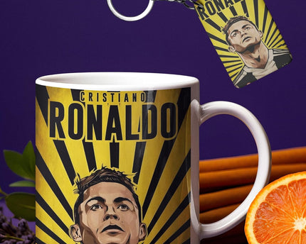 Printed Cristiano Ronaldo White Ceramic Coffee Mug