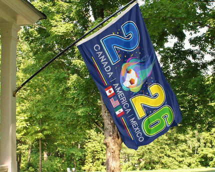 American Canada Mexico Host Country Football Supporters Banner World Cup Flag 2026