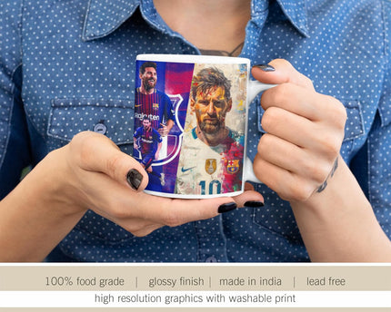 Lionel Messi Art Printed Ceramic Coffee Mug