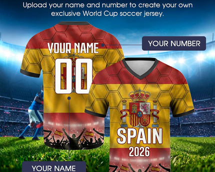 Custom Soccer 2026, Personalized Any Name Number Printed Soccer Shirts