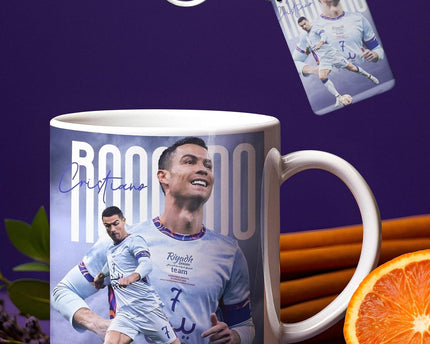 Printed Cristiano Ronaldo White Ceramic Coffee Mug