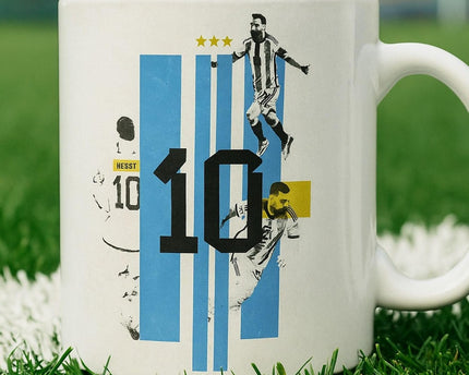 Messi Football Themed Ceramic Mug , Microwave Safe & Premium Mugs