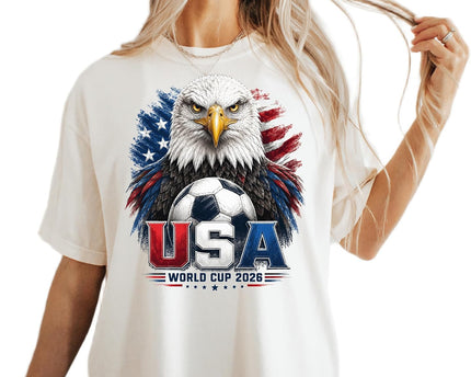 USA Soccer Eagle Shirt, Worldcup 2026 Fan Tee, American Football Supporter