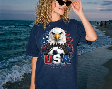 USA Soccer Eagle Shirt, Worldcup 2026 Fan Tee, American Football Supporter