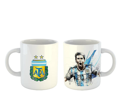 Argentina & Messi Ceramic Coffee Mug Argentina Legend Messi World Cup
