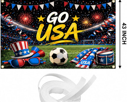 Team USA Soccer Decorations Banner, USA Decorations