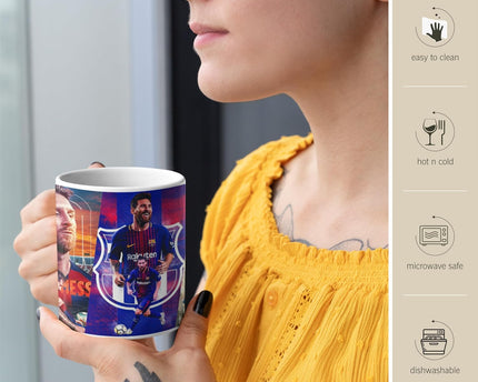 Lionel Messi Art Printed Ceramic Coffee Mug