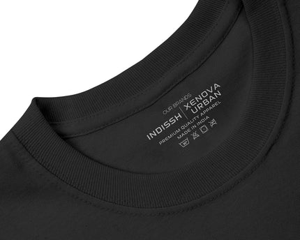 Round Neck Cotton Fabric Regular fit Casual T-Shirt for man
