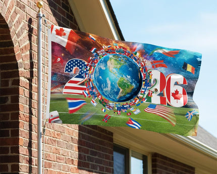 World Cup Flag 2026 Multiple Flags Design Flags Banner, Gifts Yard Sign Garden Outdoor Flag